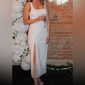 Show Me Your Mumu - Eden Midi Dress. White - Small